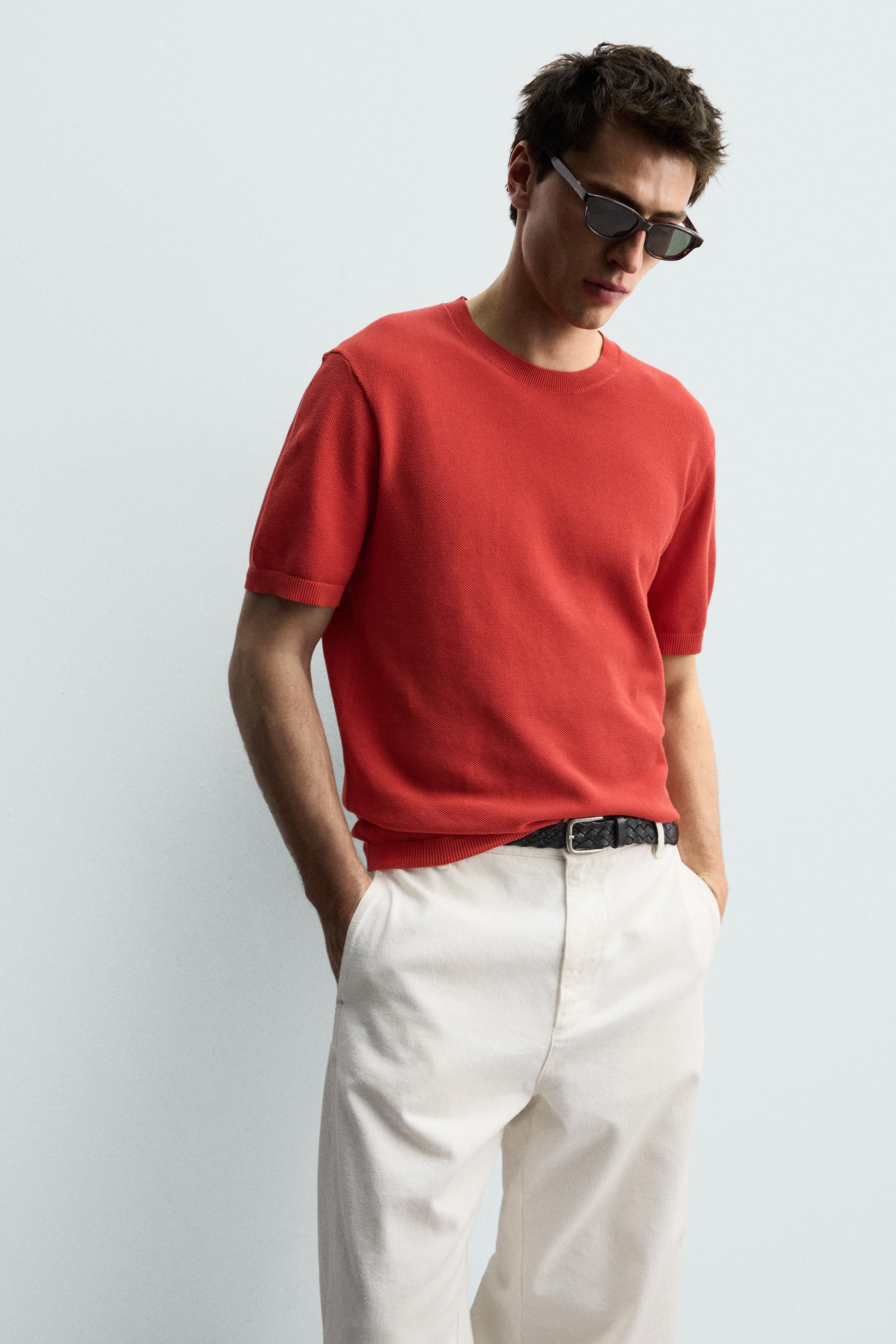 T-SHIRT DE MALHA RELAXED FIT