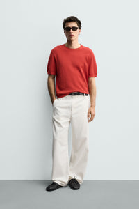 T-SHIRT DE MALHA RELAXED FIT