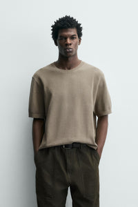 T-SHIRT DE MALHA RELAXED FIT