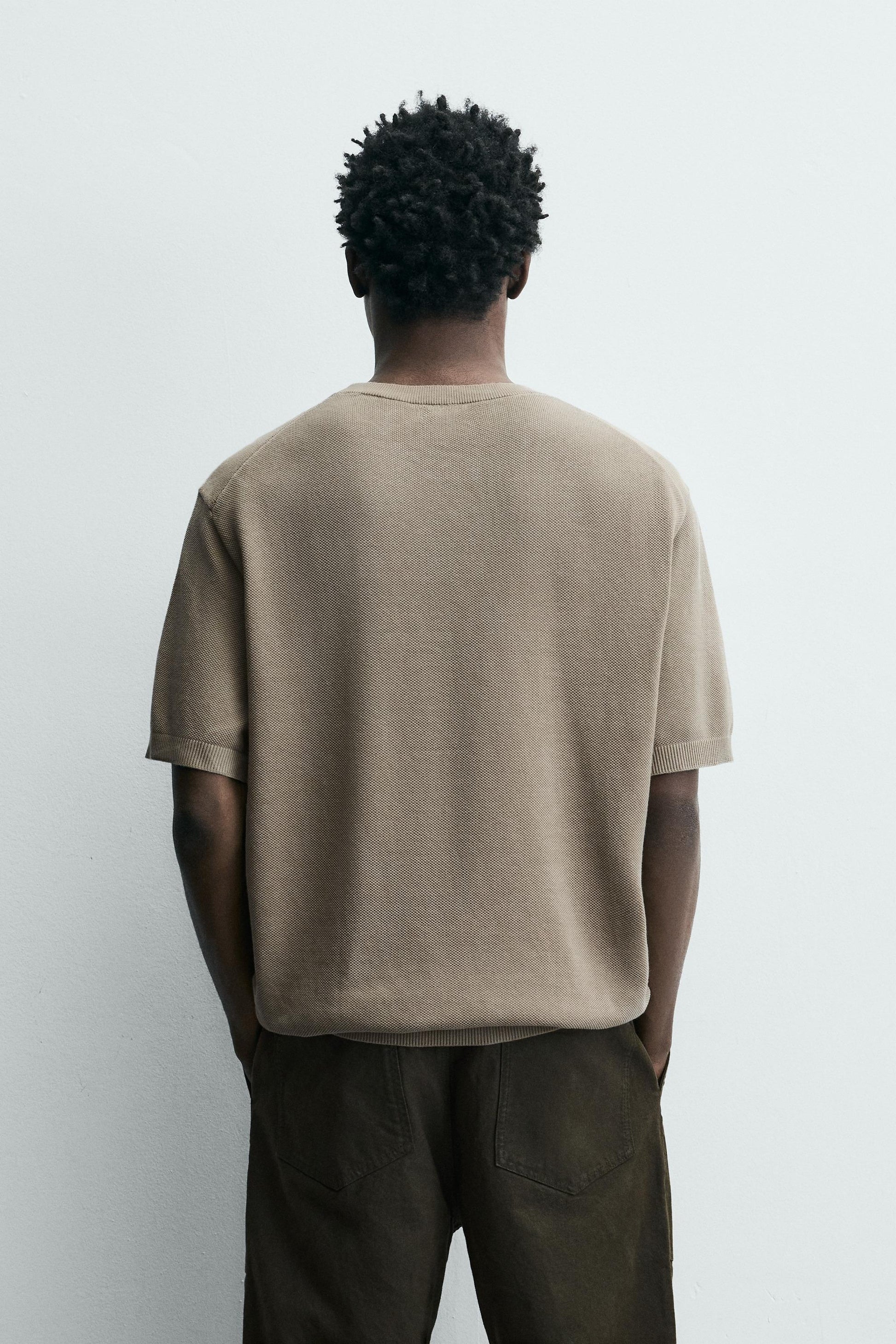 T-SHIRT DE MALHA RELAXED FIT