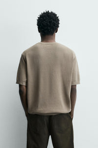 T-SHIRT DE MALHA RELAXED FIT