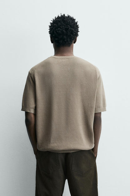 T-SHIRT DE MALHA RELAXED FIT
