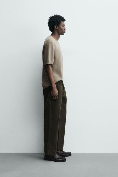 T-SHIRT DE MALHA RELAXED FIT
