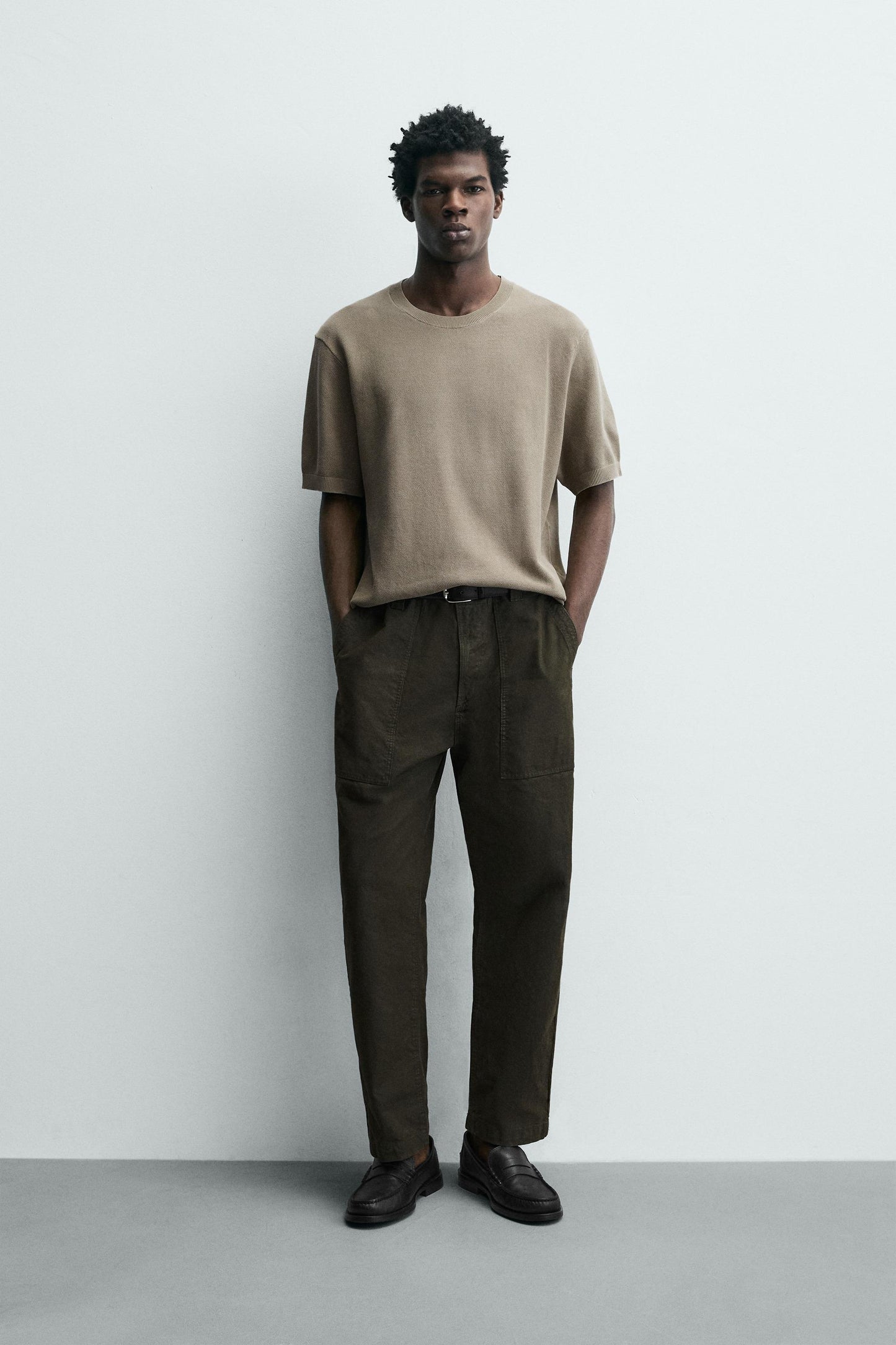 T-SHIRT DE MALHA RELAXED FIT