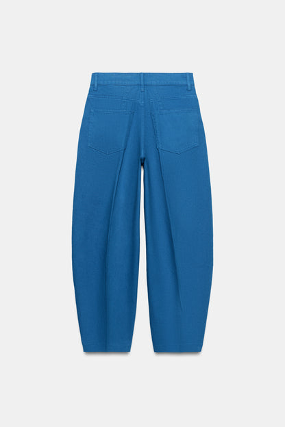 JEANS ZW COLLECTION TAPERED CINTURA SUBIDA - índigo ganga