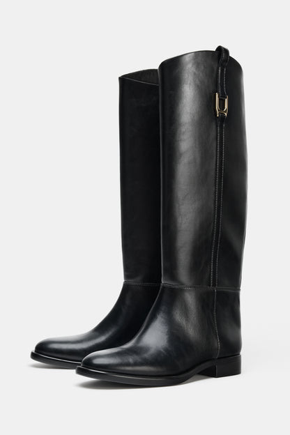 BOTA HÍPICA RASA - Preto