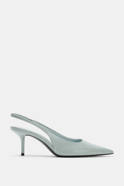 SAPATO ALTO TIPO MULES - Azul
