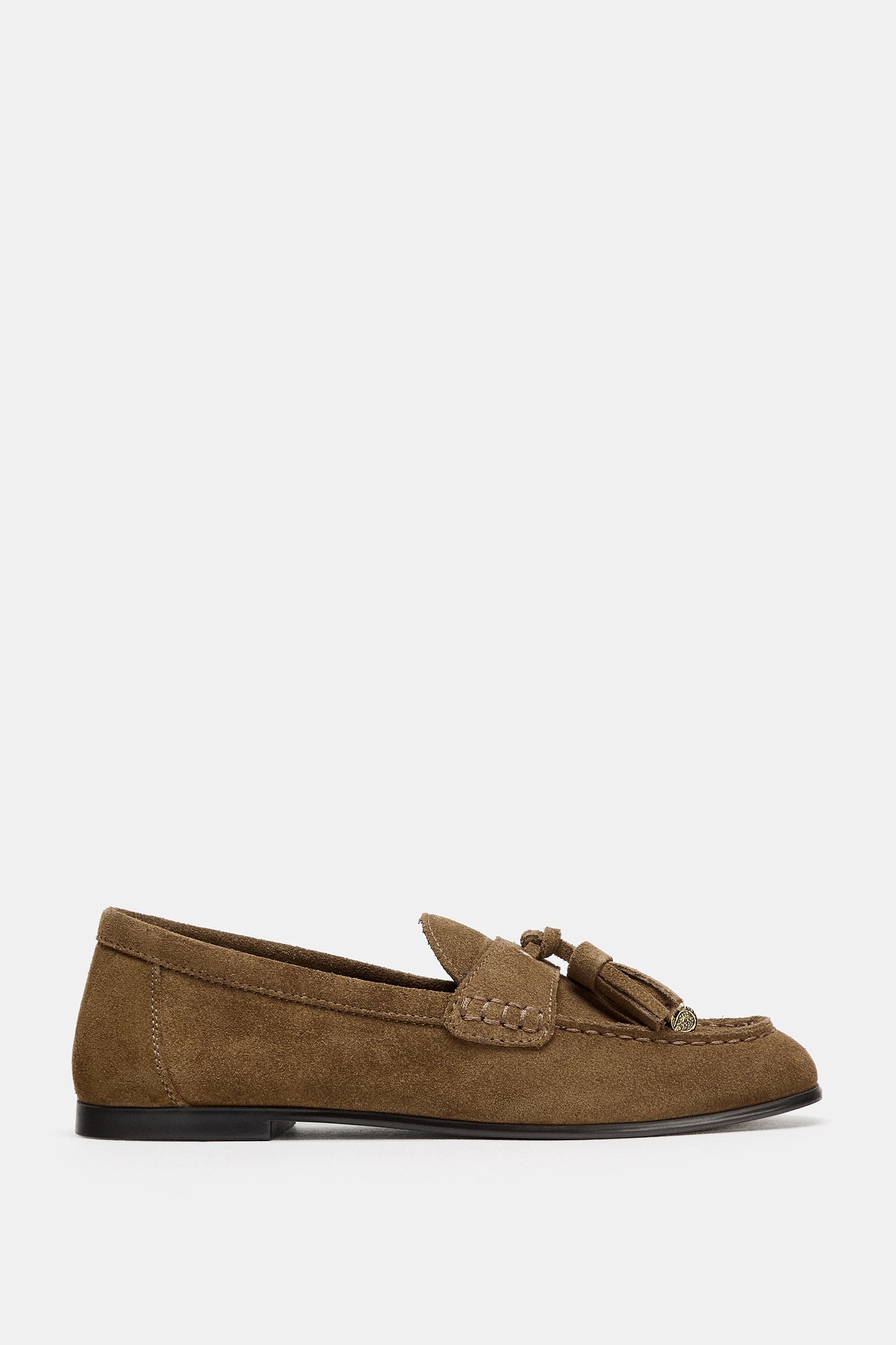 MOCASSINS EM CROUTE COM BORLAS - Castanho