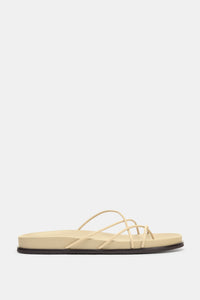 SANDÁLIA COM TIRAS CRUZADAS - Branco-cru