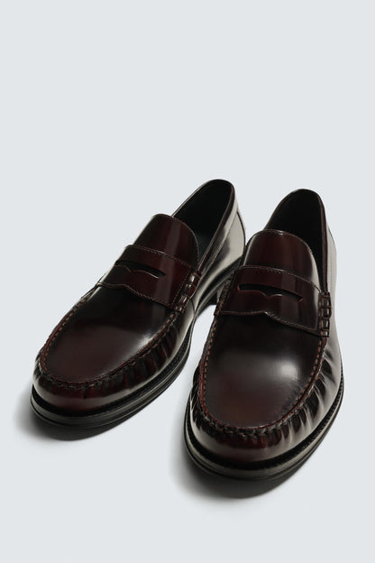 MOCASSIM FRANZIDO EM PELE