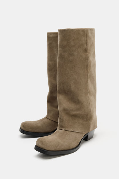 BOTA EM CROUTE - Castanho