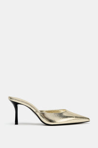 MULES COM EFEITO METALIZADO - Dourado
