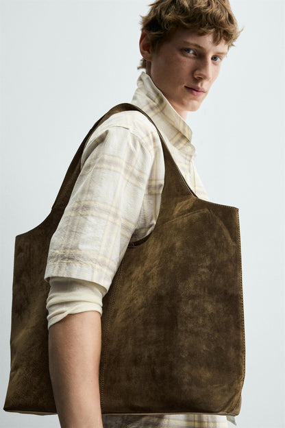 MALA TOTE BAG EM PELE