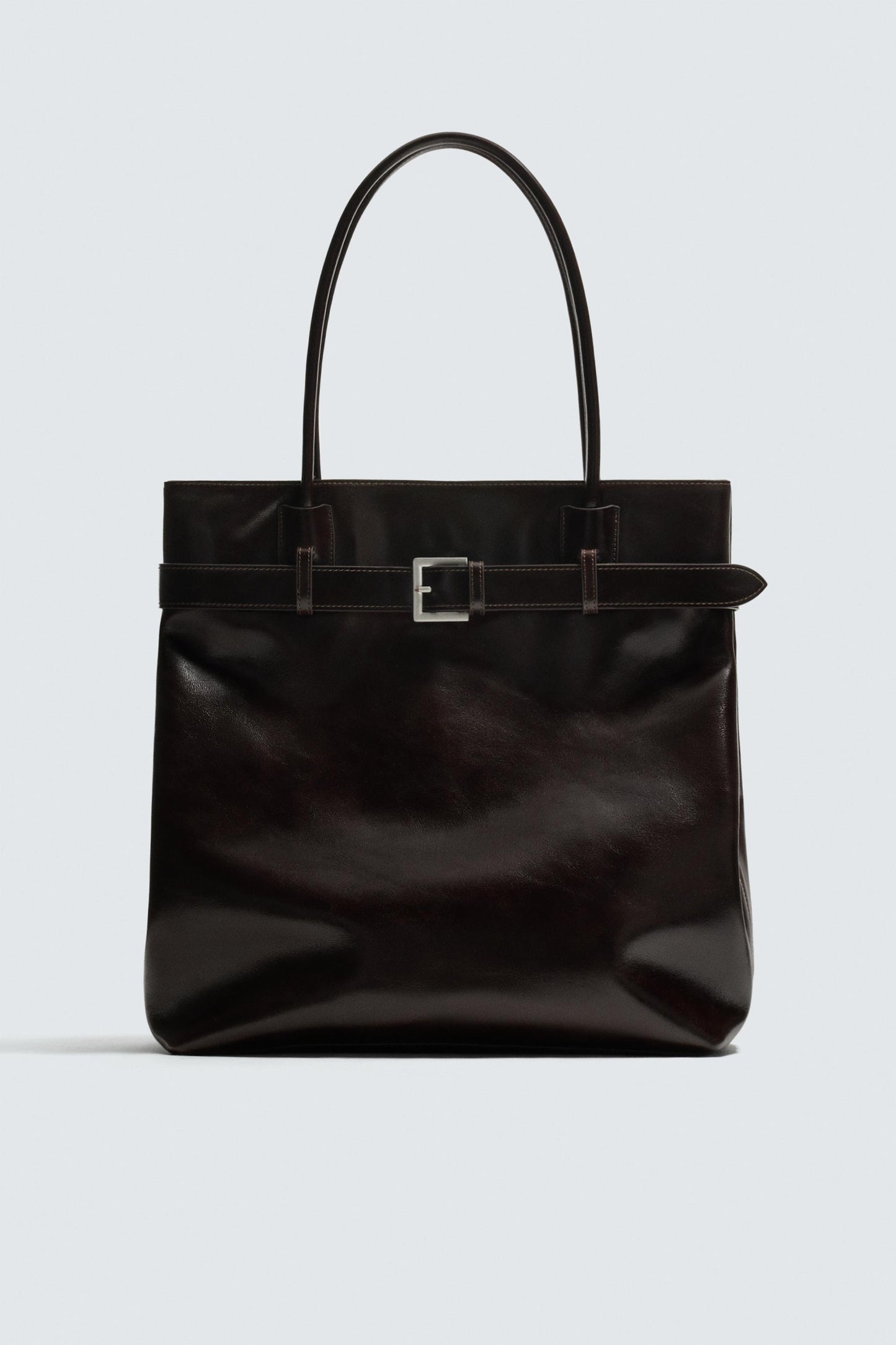 MALA TOTE BAG DE PELE COM CINTO