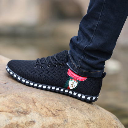 Sapatos de rede de verão para homens, sapatos de rede respiráveis, sapatos casuais de homem, sapatos desportivos de tamanho grande resistentes a odores, sapatos de rede, sapatos masculinos de sola macia