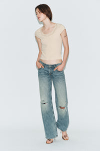 SANDÁLIA DE TACÃO COM LAÇOS - dourado-rosa