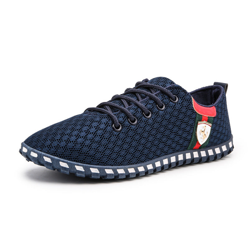 Sapatos de rede de verão para homens, sapatos de rede respiráveis, sapatos casuais de homem, sapatos desportivos de tamanho grande resistentes a odores, sapatos de rede, sapatos masculinos de sola macia