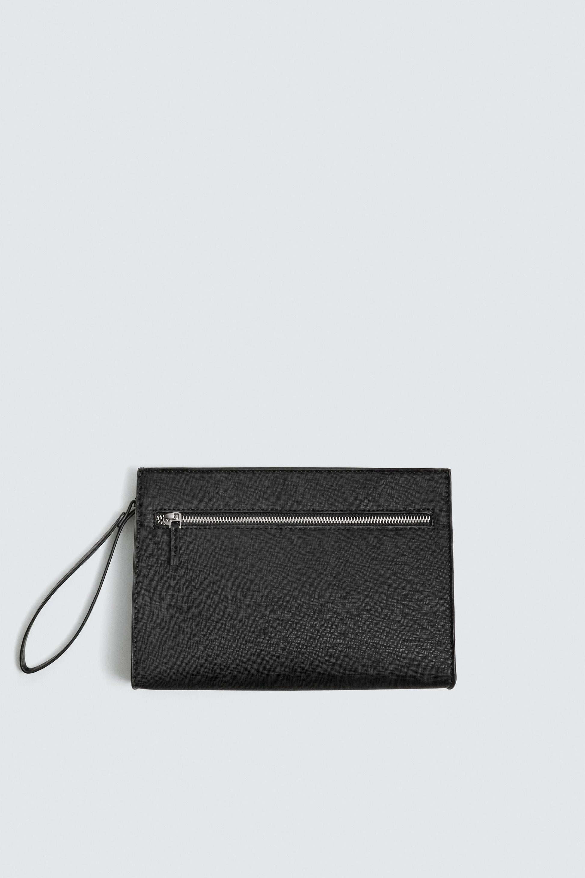 MALA CLUTCH COM TEXTURA