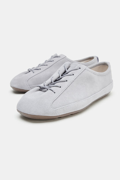 BLUCHER EM PELE - Azul-claro