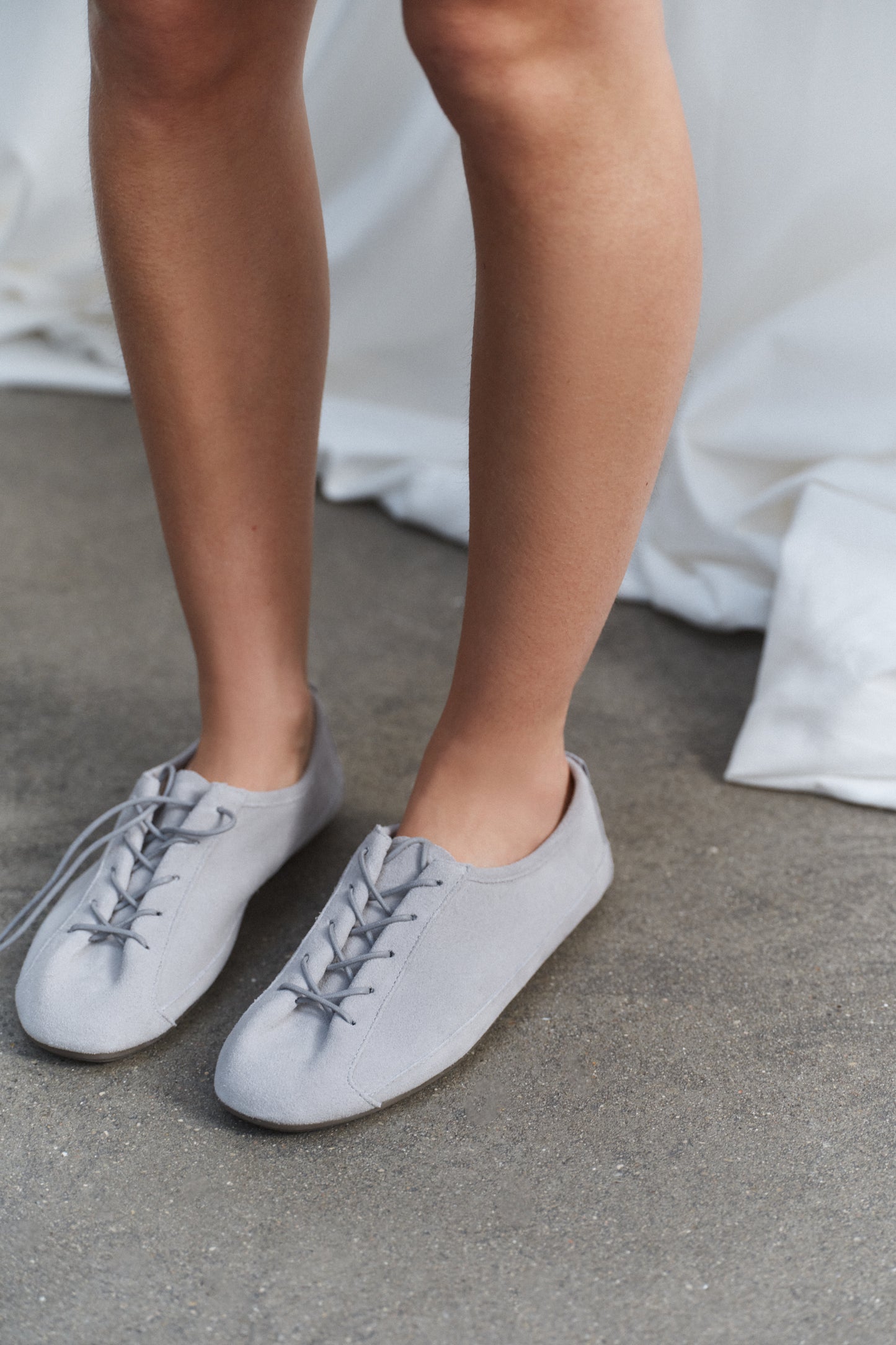 BLUCHER EM PELE - Azul-claro