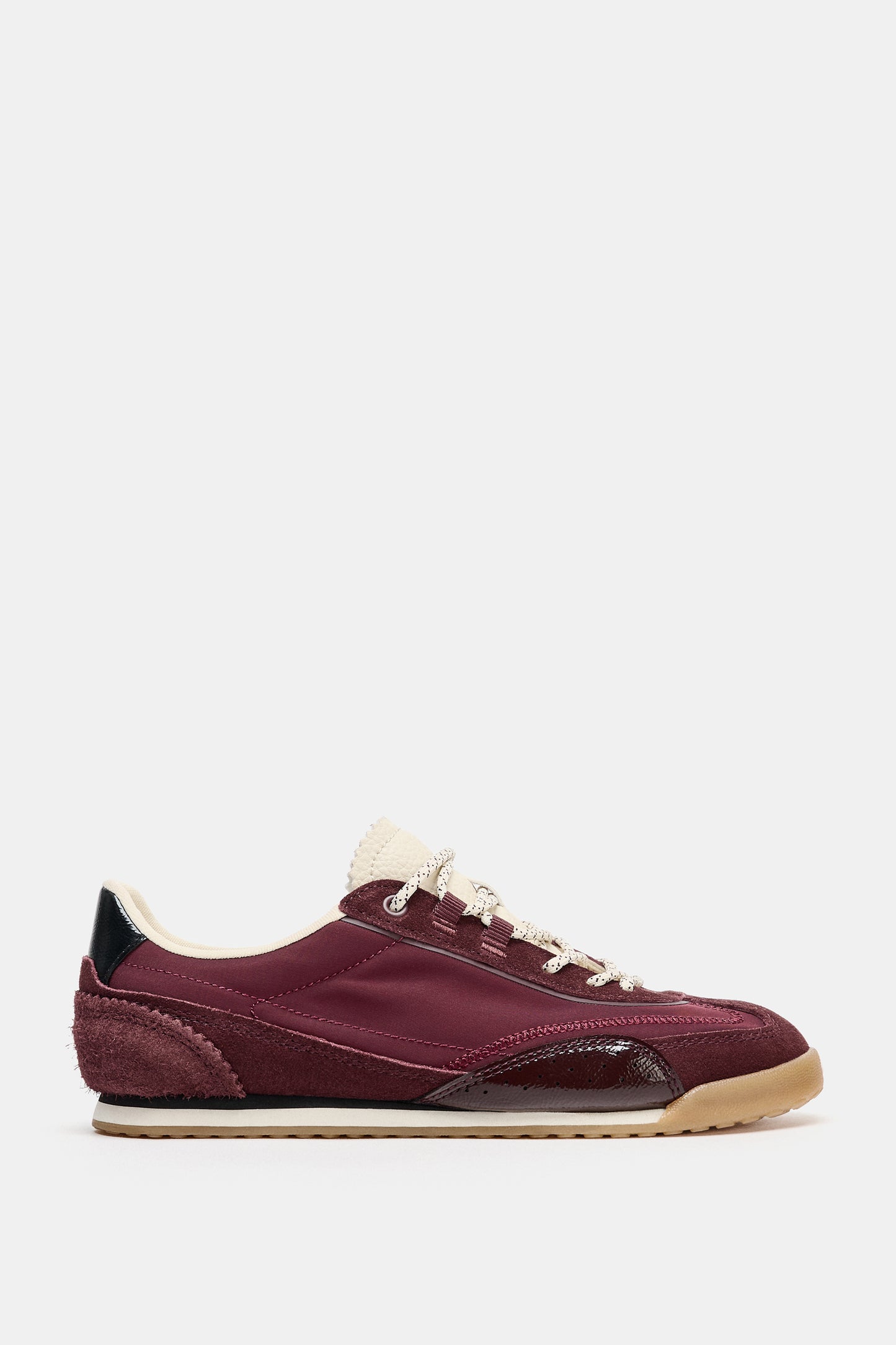 SAPATILHAS COM CONTRASTE - Vermelho-burgundy