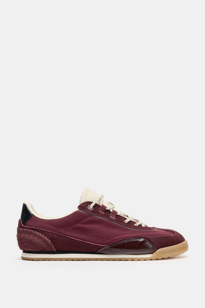 SAPATILHAS COM CONTRASTE - Vermelho-burgundy