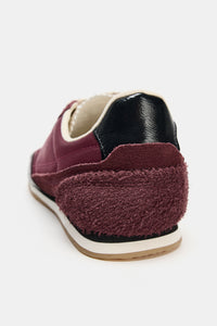SAPATILHAS COM CONTRASTE - Vermelho-burgundy