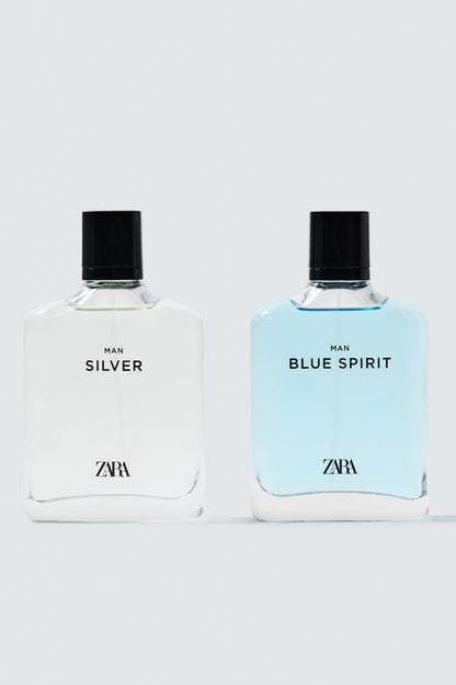 MAN SILVER ZARA MAN BLUE SPIRIT EDT 100 ML + 100 ML (3.38 FL. OZ)