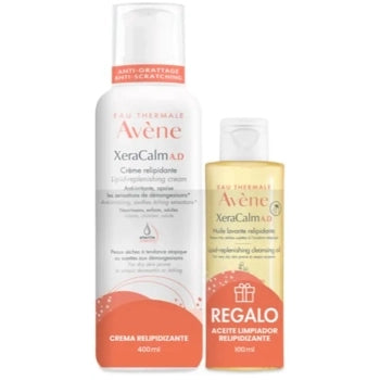 Set XeraCalm A.D Crema Relipidizante 400ml + Huile Lavante Relipidante 100ml