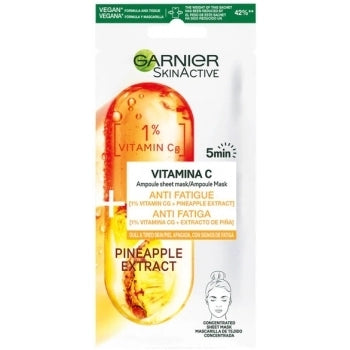 SkinActive Mascarilla Anti Fatiga con Vitamina C & Piña