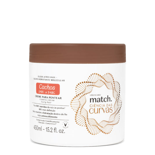 Creme para Pentear Cachos Match Ciências das Curvas