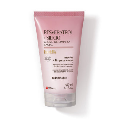 Creme de Limpeza Facial Botik Resveratrol E Silício, 150ml