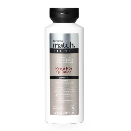 Shampoo Match Science Pré e Pós-Química