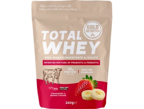 Total Whey Gold Nutrition Strawberry-Banana (260G) - Gold Nutrition
