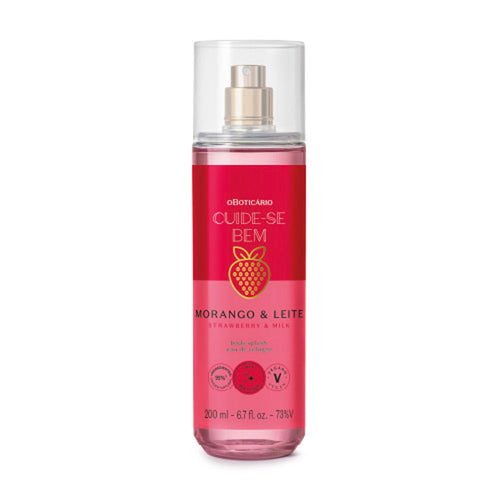 Body Splash Cuide-se Bem Morango e Leite