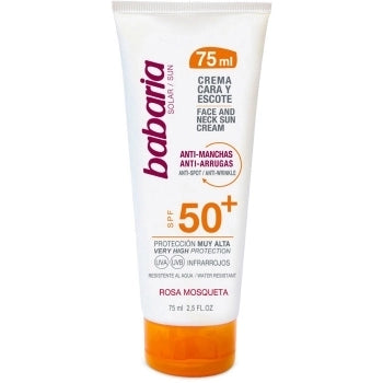 Crema Solar Cara y Escote SPF50+ Rosa Mosqueta