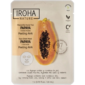 Mascarilla Facial Tisú Papaya + Ácidos Frutales
