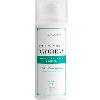 Crema Día Antiarrugas Oilfree con própolis & Té verde SPF20