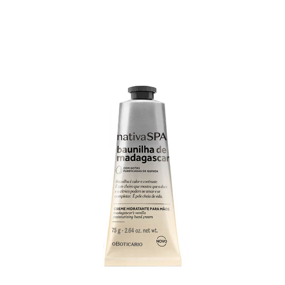 Creme de Mãos Nativa Spa Baunilha de Madagascar