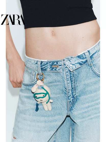 Chaveiro com pingente de coelho para bolsa feminina ZARA, lançamento da coleção verão 2026 (código: 6690710 716)