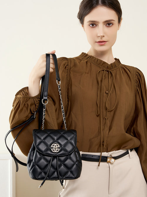 Malas: Mochila coreana de couro genuíno para mulheres, novo design de mochila na moda de 2026 com grande capacidade