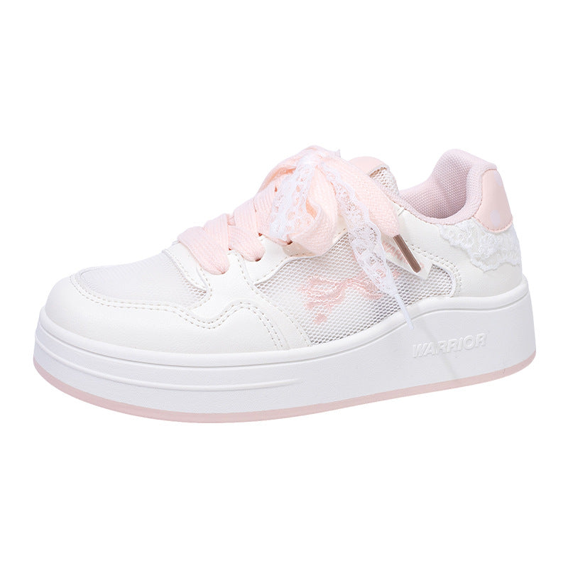 Os novos ténis de skate de cano baixo, confortáveis e versáteis, laço com blocos de cor, sapatos casuais de alto custo-benefício, design elegante para mulheres
