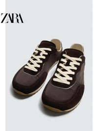 ZARA 2026 Primavera/Verão Novos Sapatos Masculinos BAREFOOT Tênis Leves e Confortáveis 2394720 700