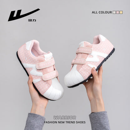 Warrior, versátil, retro, giro Velcro Dexun, sapatos casuais casuais e casuais na moda, mulheres coreanas solteiras de alto valor