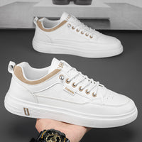 Sapatos de homem, novos ténis brancos de primavera respiráveis de 2025, ténis desportivos casuais, ténis versáteis da moda