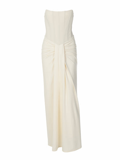 Roupa feminina mais vendida na Amazon, vestido elegante streetstyle streetstyle estilo streetstyle mais vendido na Amazon, vestido sexy de espinha de peixe sem alças, sem alças,