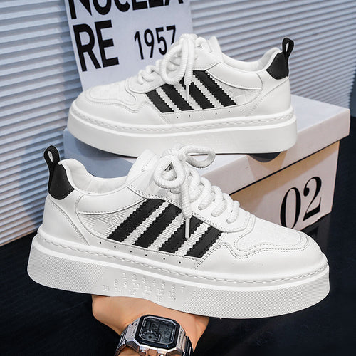 Sapatos Brancos Novos Casuais Casuais Masculinos para Outono, Sapatos Simples e Confortáveis Masculinos, Sapatos Modernos e Versáteis, Exportação Grossista