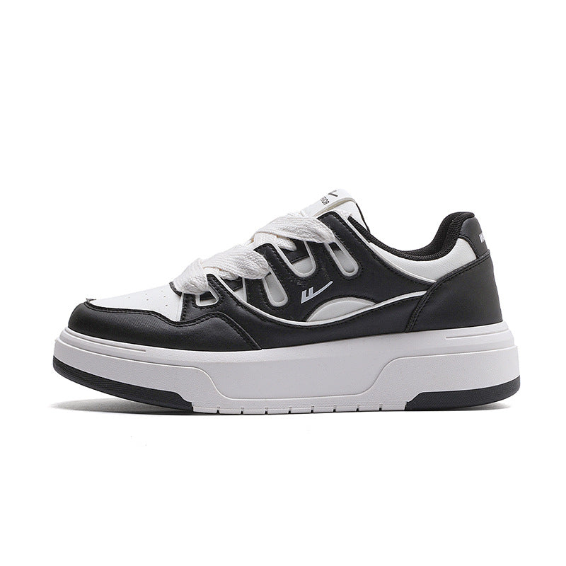 Sapatos modernos e modernos de plataforma simples, sapatos masculinos confortáveis de estilo universitário, ténis casuais casuais casuais de elevado valor estético e que aumentam a altura