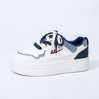 Novos sapatos plataforma Warrior com sola grossa, sapatos confortáveis com alongamento das pernas, sapatos simples e versáteis, sapatos femininos de exterior a grosso