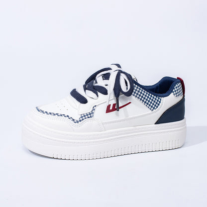 Novos sapatos plataforma Warrior com sola grossa, sapatos confortáveis com alongamento das pernas, sapatos simples e versáteis, sapatos femininos de exterior a grosso